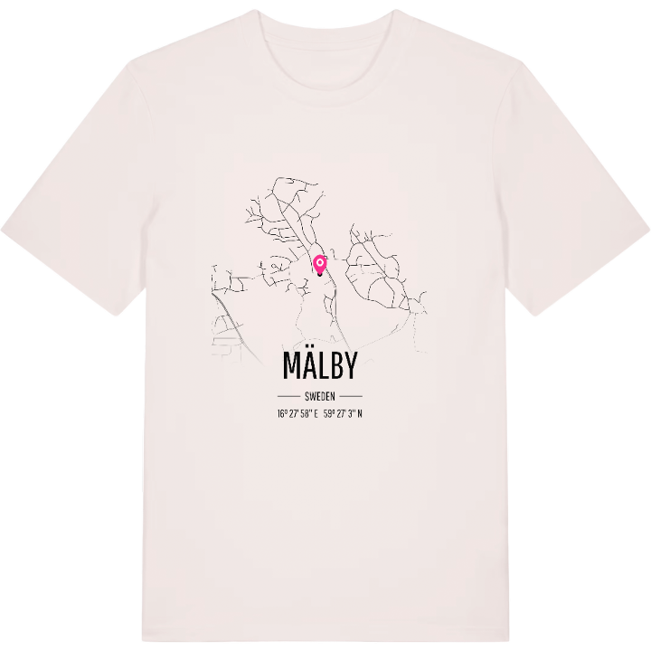 Mälby karta t-shirt – t-shirt från PinShirt