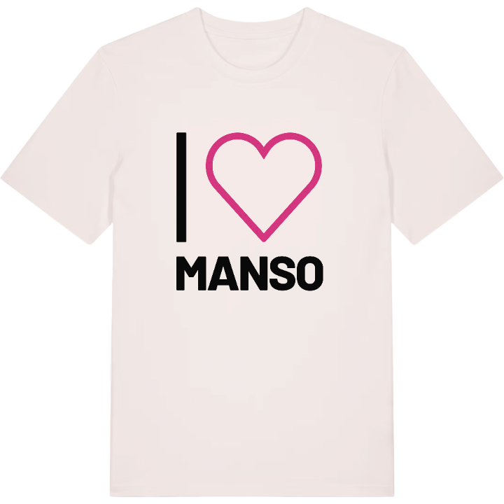 Jag älskar Manso t-shirt stort tryck – t-shirt från PinShirt