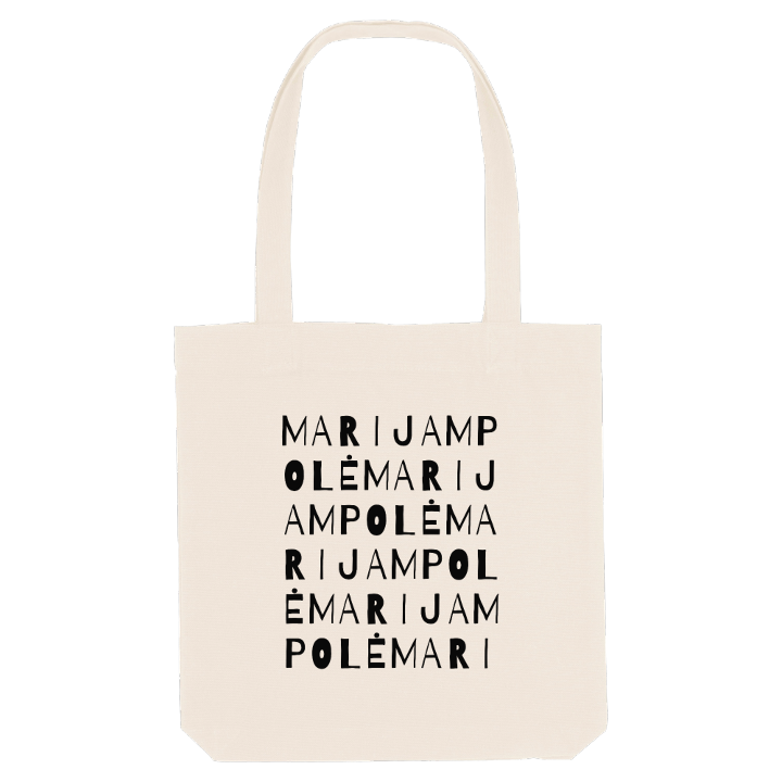 Marijampolė ordlek tygkasse – tygkasse från PinShirt