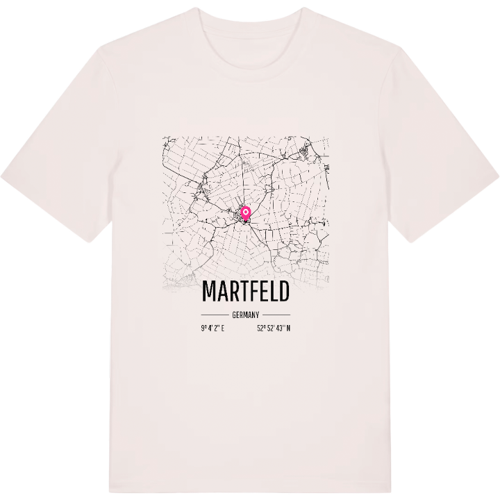 Martfeld karta t-shirt – t-shirt från PinShirt