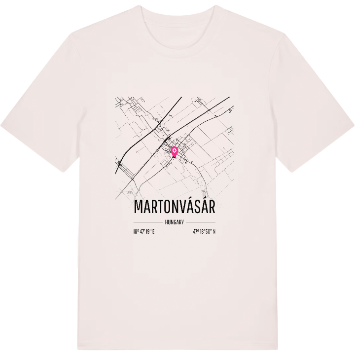 Martonvásár karta t-shirt – t-shirt från PinShirt