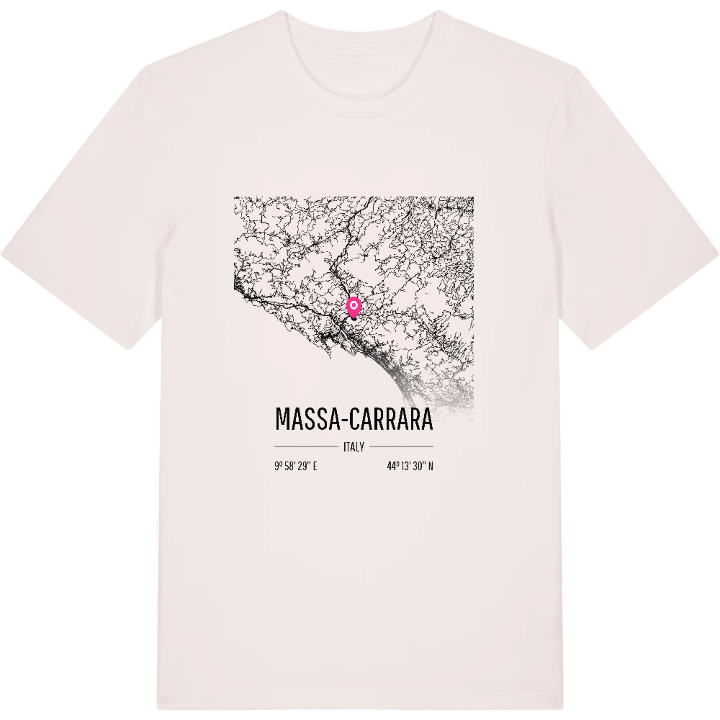 Massa-Carrara karta t-shirt – t-shirt från PinShirt
