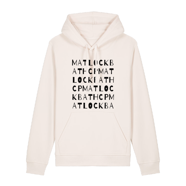 Matlock Bath CP ordlek hoodie – hoodie från PinShirt