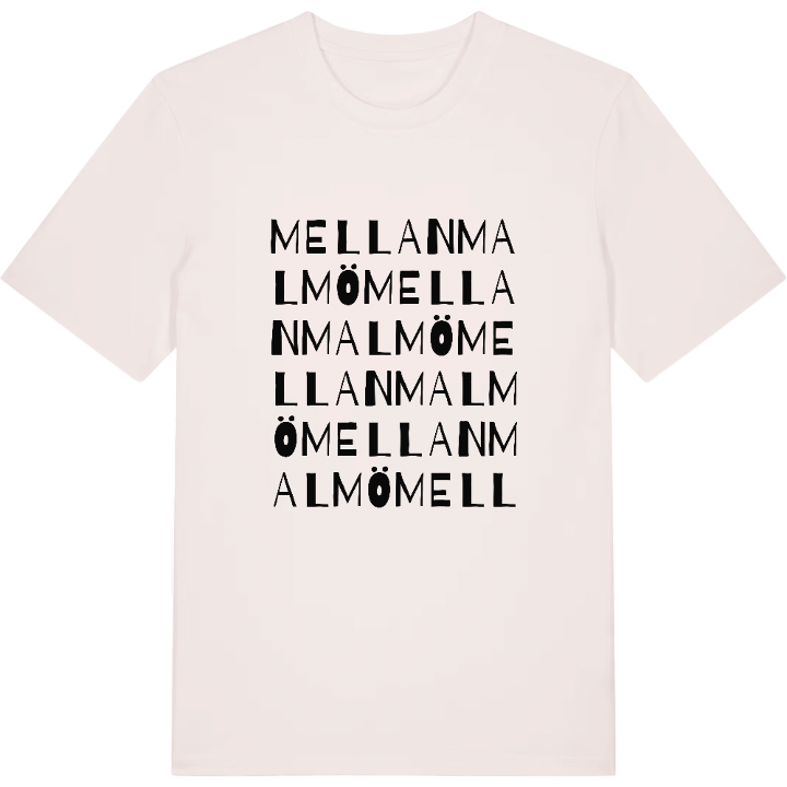 Mellanmalmö ordlek t-shirt – t-shirt från PinShirt