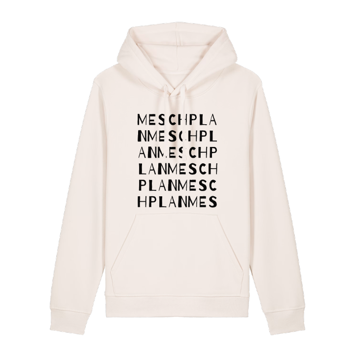 Meschplan ordlek hoodie – hoodie från PinShirt