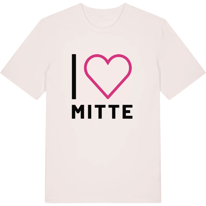 Jag älskar Mitte t-shirt stort tryck – t-shirt från PinShirt