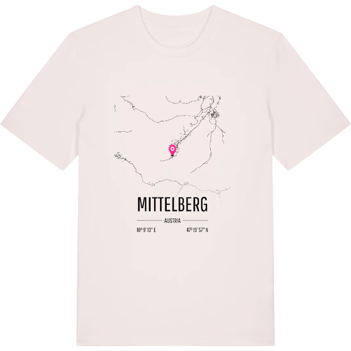 Mittelberg karta t-shirt – t-shirt från PinShirt
