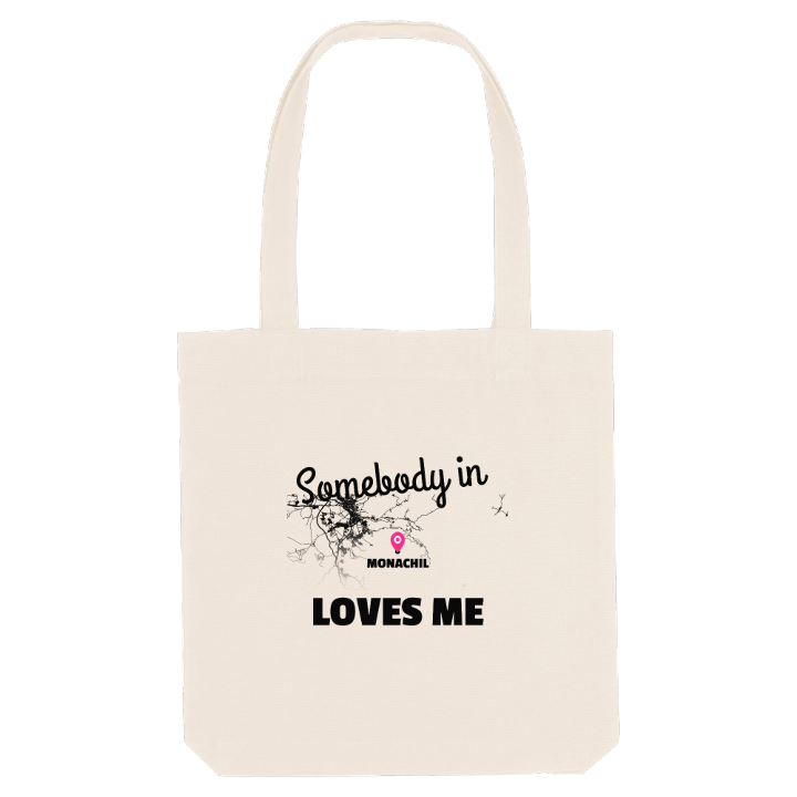 Någon i Monachil älskar mig tygkasse – tygkasse från PinShirt