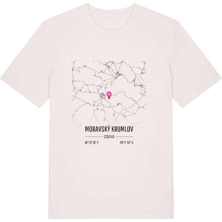 Moravský Krumlov karta t-shirt – t-shirt från PinShirt
