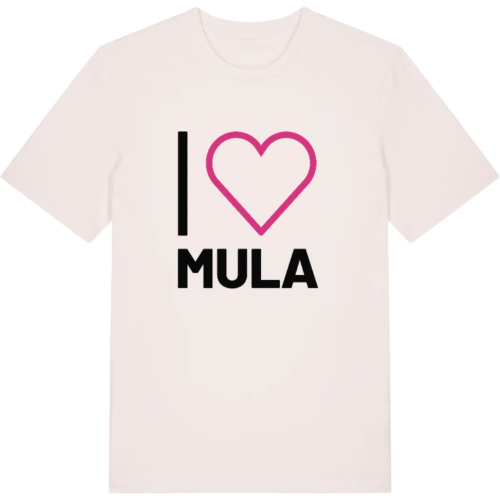 Jag älskar Mula t-shirt stort tryck – t-shirt från PinShirt