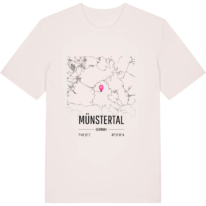 Münstertal karta t-shirt – t-shirt från PinShirt