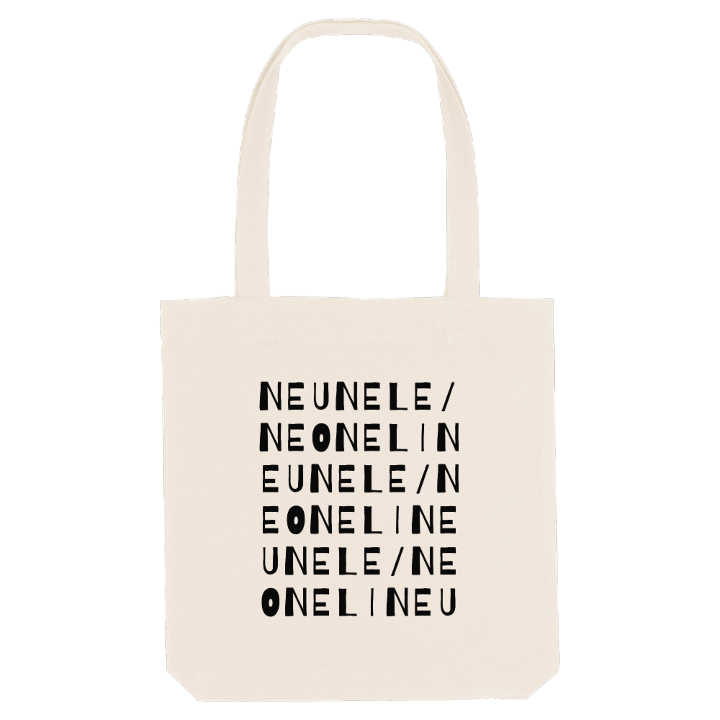 Neunele/Neoneli ordlek tygkasse – tygkasse från PinShirt