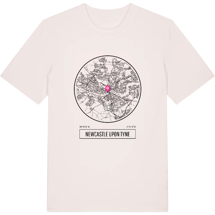 Newcastle upon Tyne t-shirt – t-shirt från PinShirt