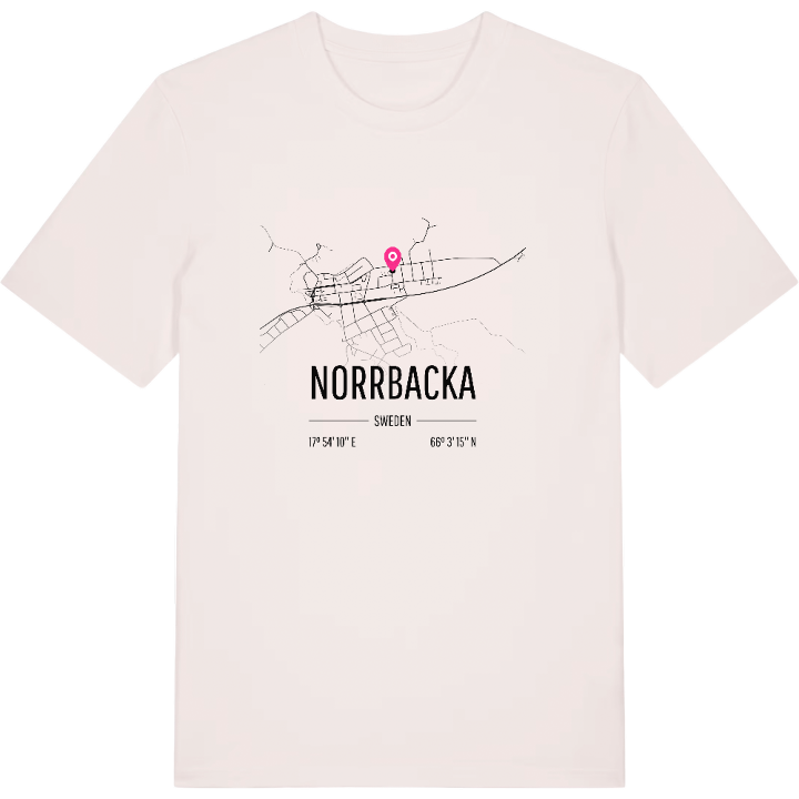 Norrbacka karta t-shirt – t-shirt från PinShirt