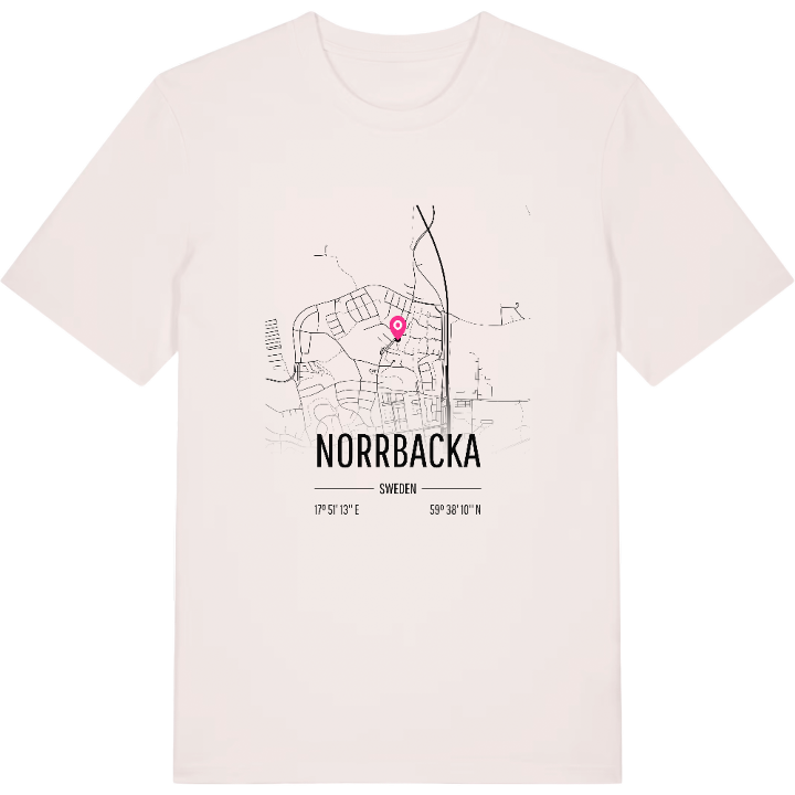 Norrbacka karta t-shirt – t-shirt från PinShirt