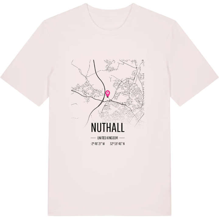 Nuthall karta t-shirt – t-shirt från PinShirt