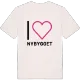 Jag älskar Nybygget t-shirt stort tryck