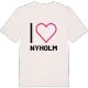 Jag älskar Nyholm t-shirt stort tryck