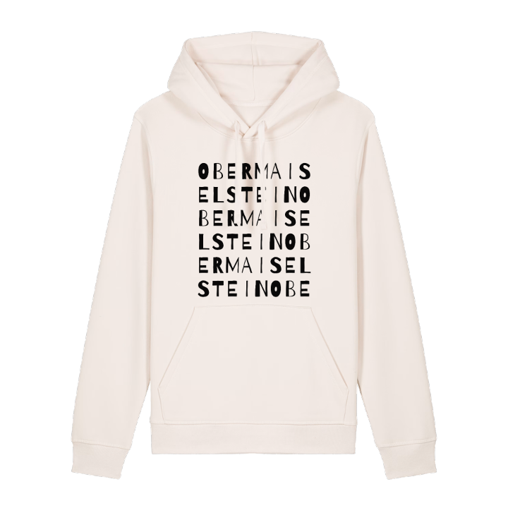 Obermaiselstein ordlek hoodie – hoodie från PinShirt