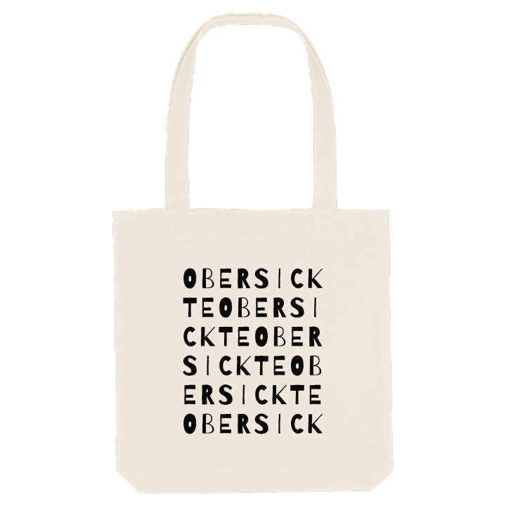 Obersickte ordlek tygkasse – tygkasse från PinShirt