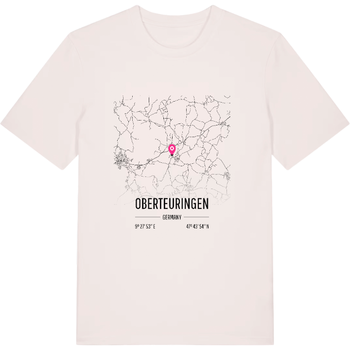 Oberteuringen karta t-shirt – t-shirt från PinShirt