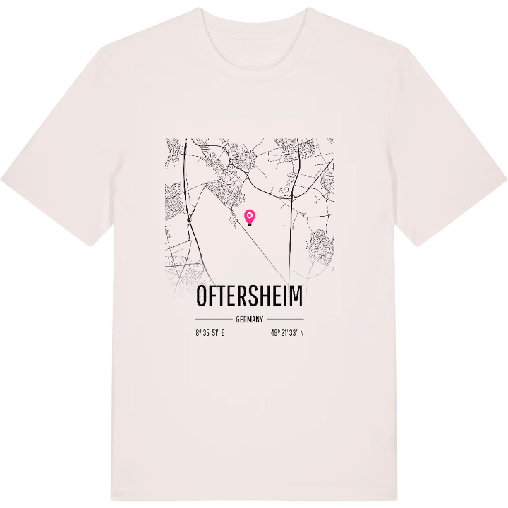 Oftersheim karta t-shirt – t-shirt från PinShirt