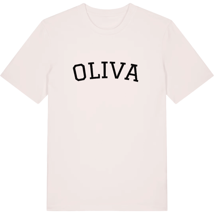 Oliva böjd t-shirt – t-shirt från PinShirt