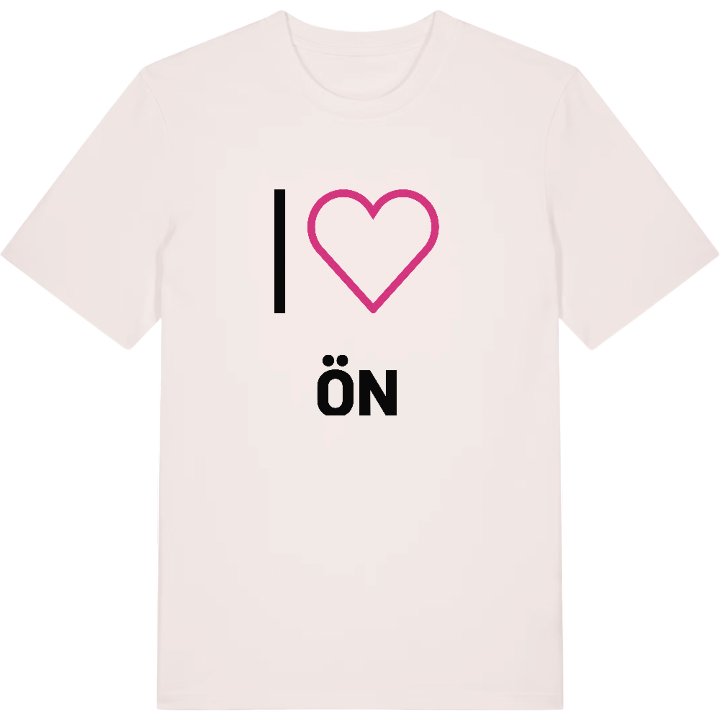 Jag älskar Ön t-shirt stort tryck – t-shirt från PinShirt