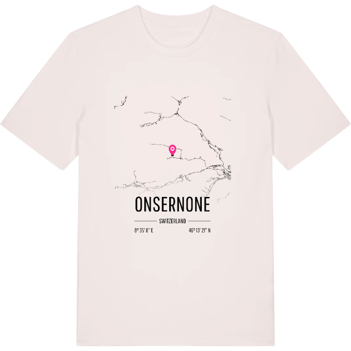 Onsernone karta t-shirt – t-shirt från PinShirt