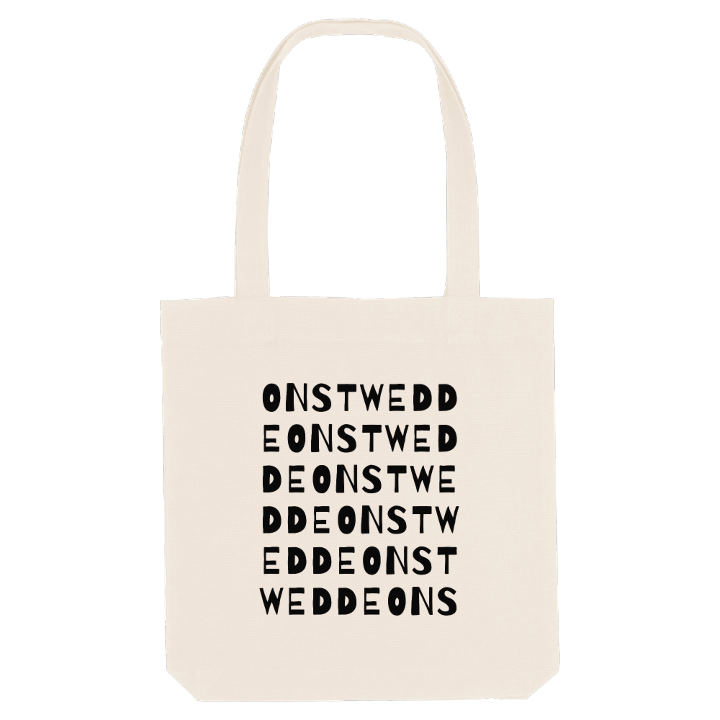 Onstwedde ordlek tygkasse – tygkasse från PinShirt