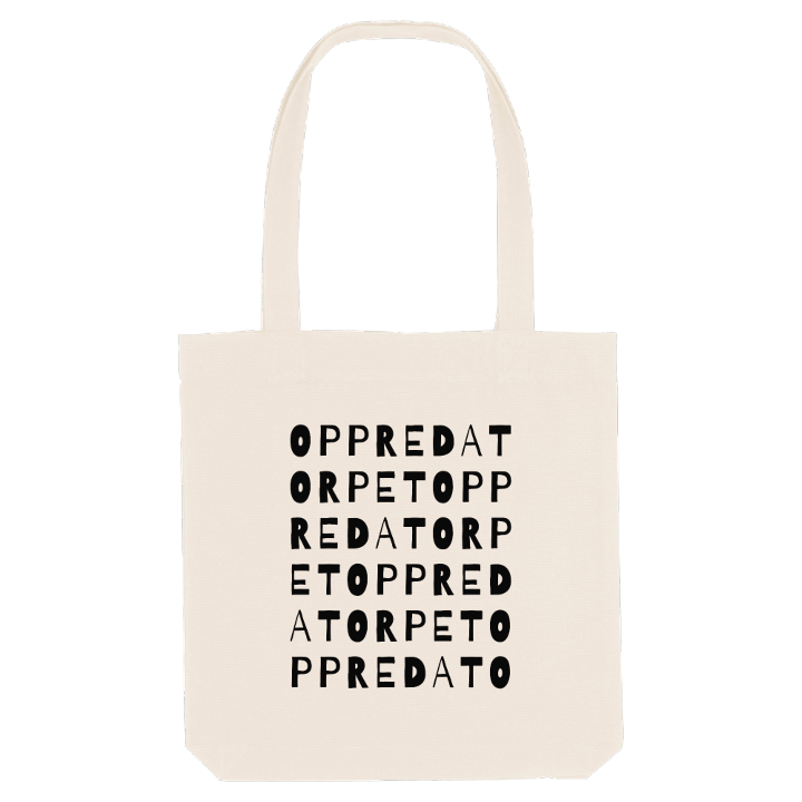 Oppredatorpet ordlek tygkasse – tygkasse från PinShirt