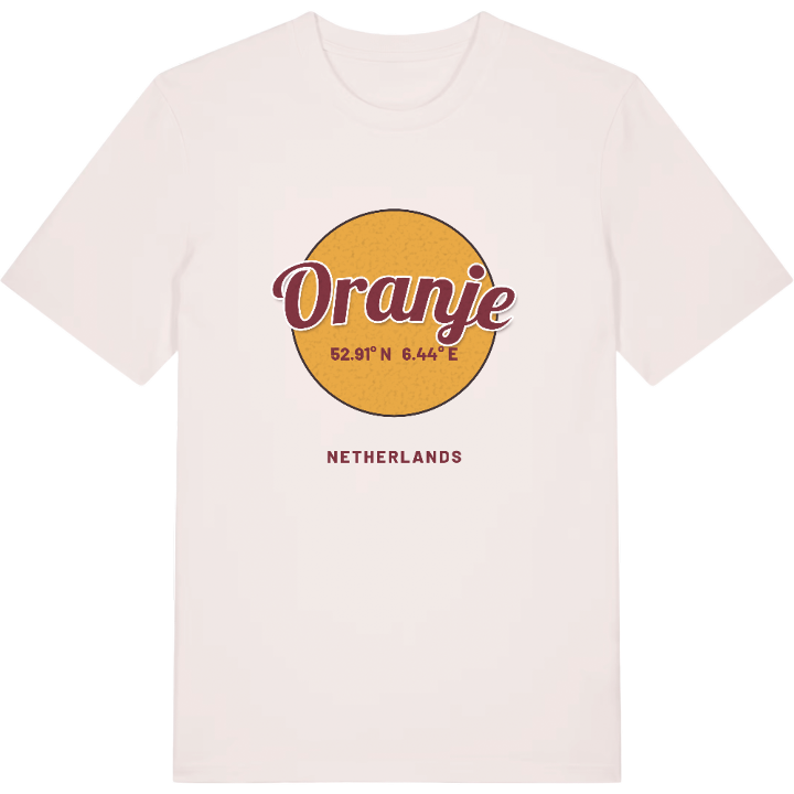 Oranje cirkel t-shirt – t-shirt från PinShirt