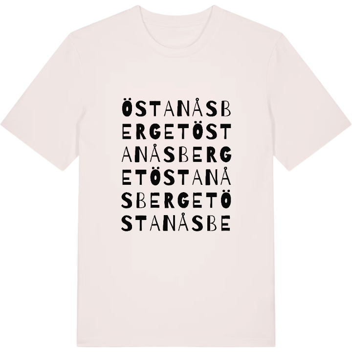Östanåsberget ordlek t-shirt – t-shirt från PinShirt