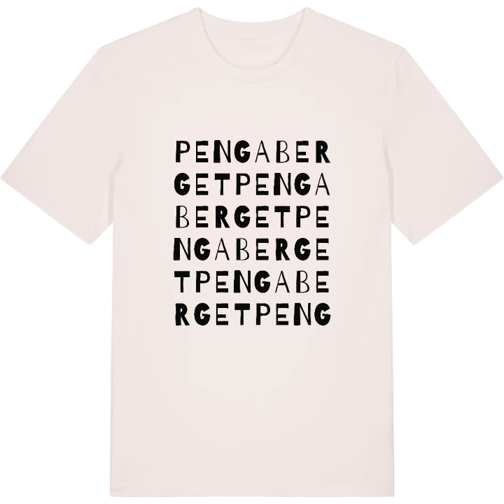 Pengaberget ordlek t-shirt – t-shirt från PinShirt