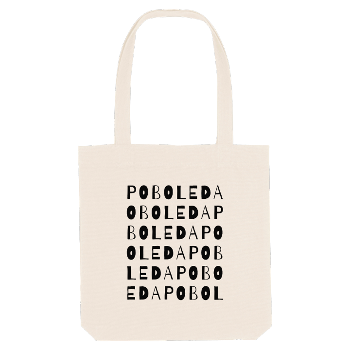 Poboleda ordlek tygkasse – tygkasse från PinShirt