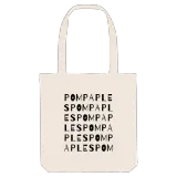 Pompaples ordlek tygkasse