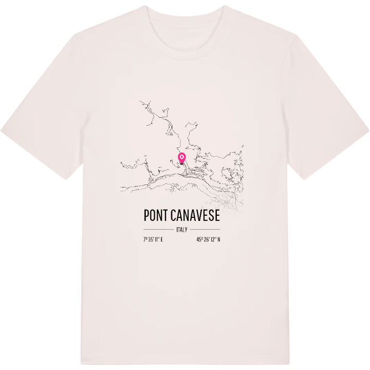 Pont Canavese karta t-shirt – t-shirt från PinShirt