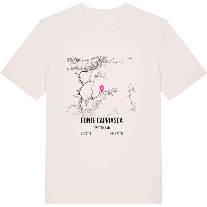Ponte Capriasca karta t-shirt – t-shirt från PinShirt