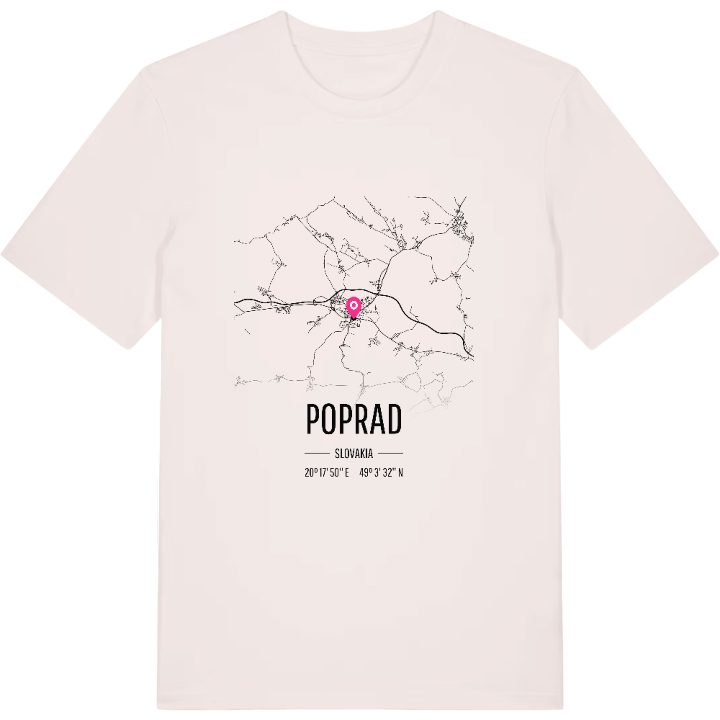 Poprad karta t-shirt – t-shirt från PinShirt