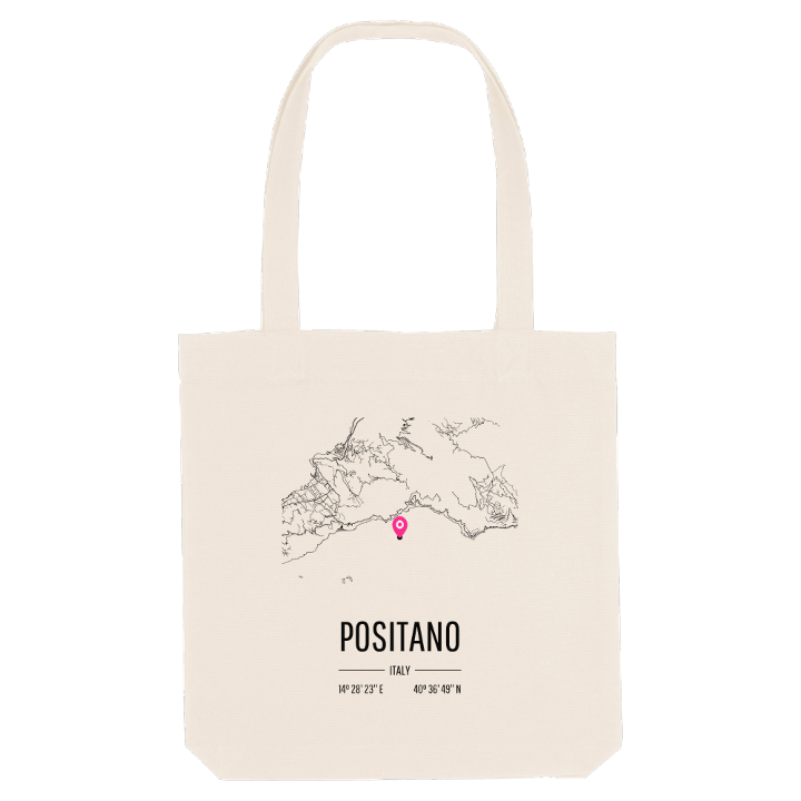 Positano karta tygkasse – tygkasse från PinShirt