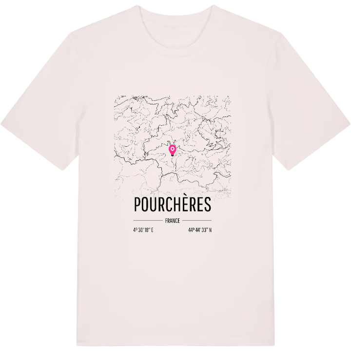 Pourchères karta t-shirt – t-shirt från PinShirt
