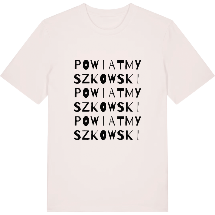 powiat myszkowski ordlek t-shirt – t-shirt från PinShirt