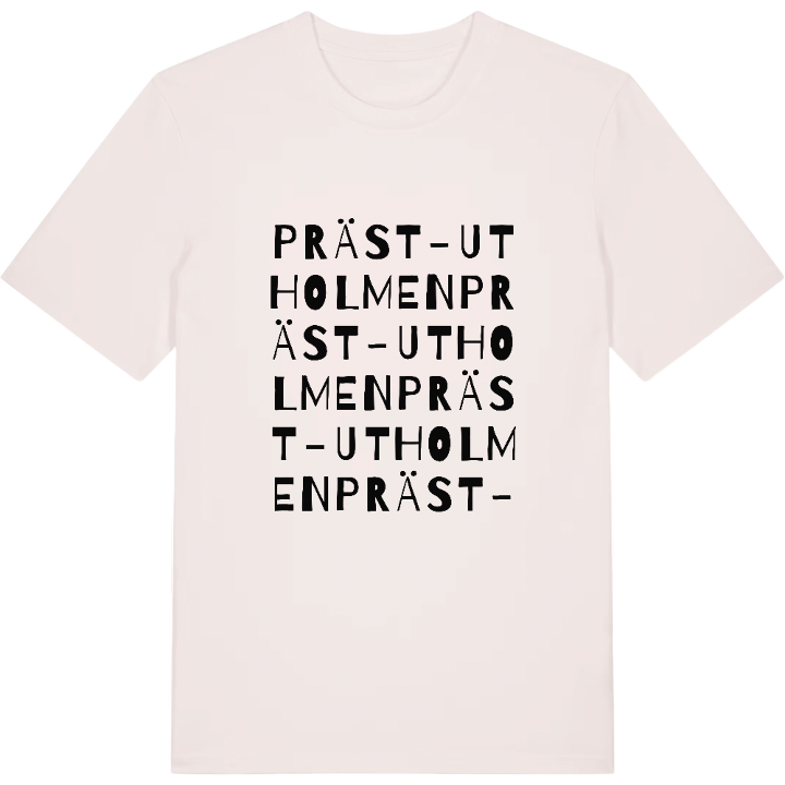 Präst-Utholmen ordlek t-shirt – t-shirt från PinShirt