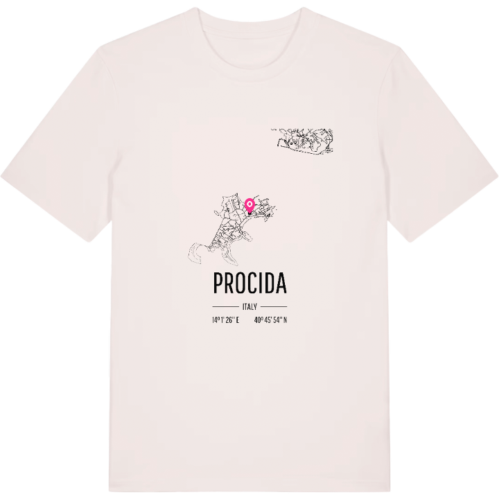 Procida karta t-shirt – t-shirt från PinShirt