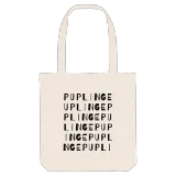Puplinge ordlek tygkasse