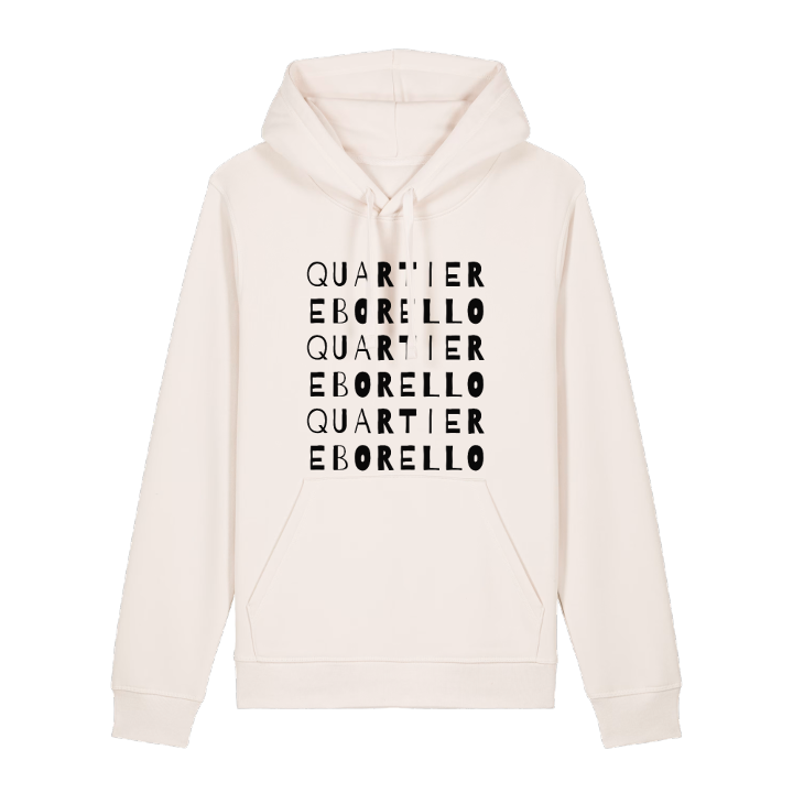 Quartiere Borello ordlek hoodie – hoodie från PinShirt