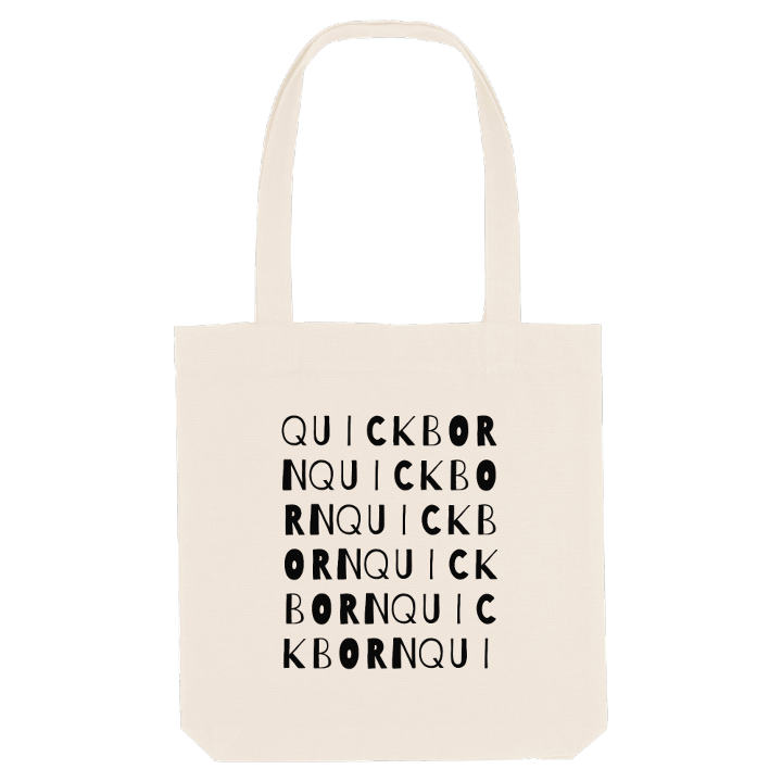 Quickborn ordlek tygkasse – tygkasse från PinShirt