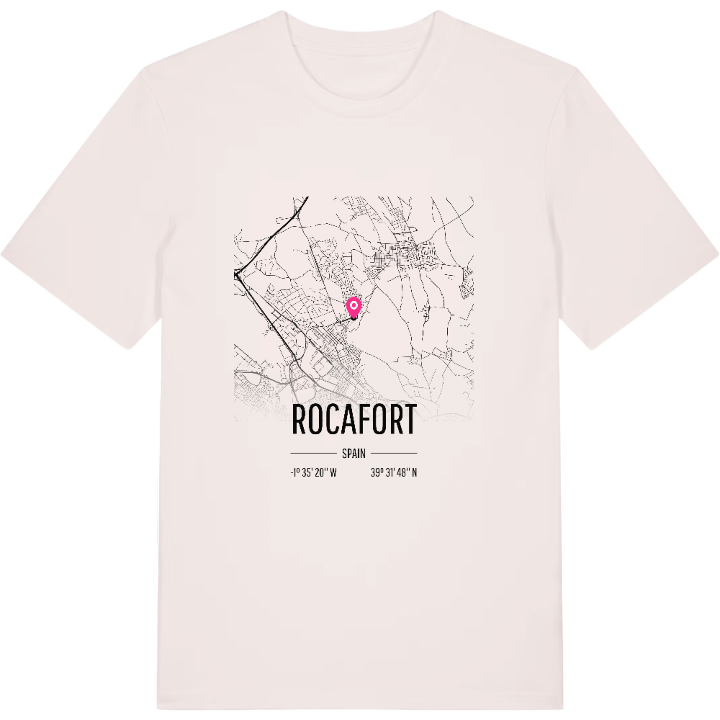 Rocafort karta t-shirt – t-shirt från PinShirt