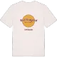 Röd Postgård cirkel t-shirt
