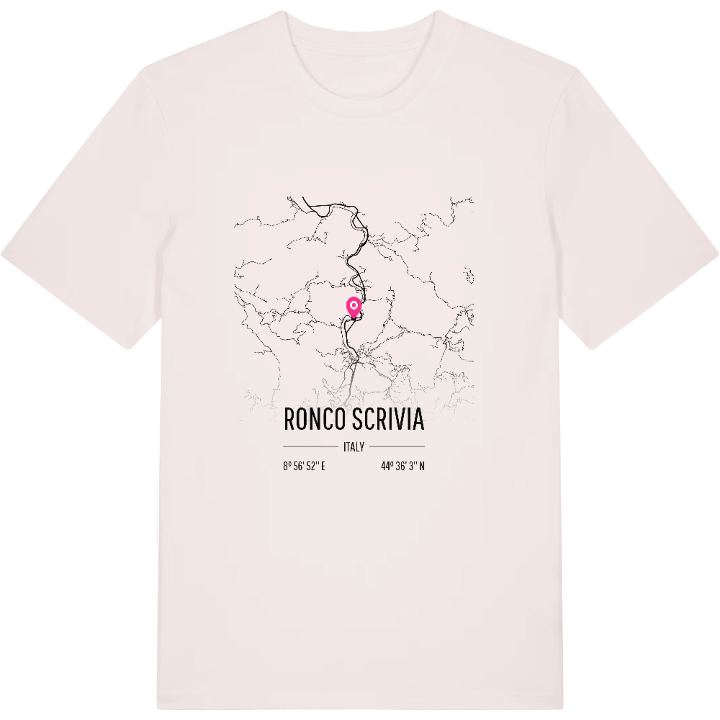 Ronco Scrivia karta t-shirt – t-shirt från PinShirt